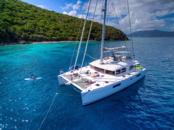 inside of catamaran