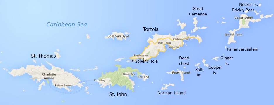 Bvi Charter Itinerary • Sheer Yachting