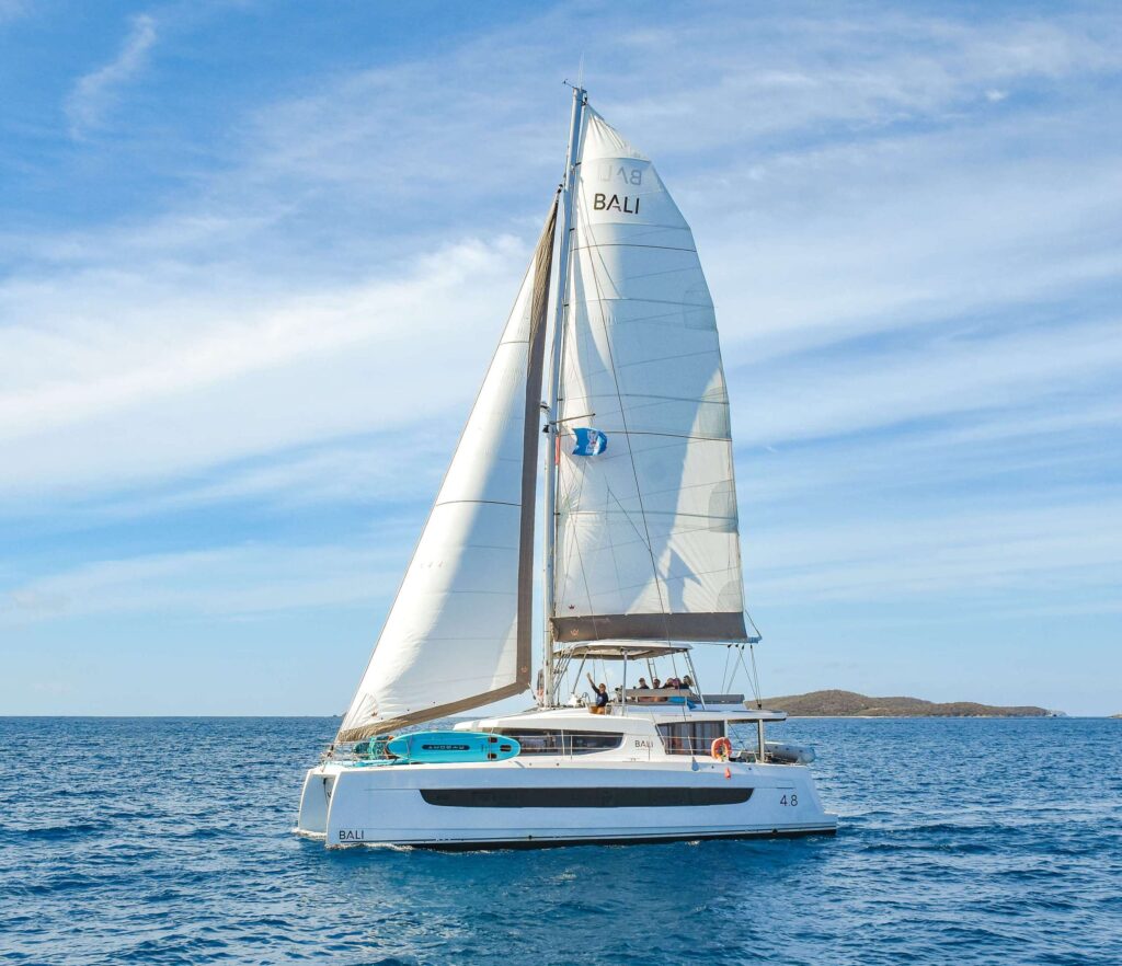 48' SAIL CATAMARAN MEMENTO AMORI CREWED CHARTER IN THE BVI