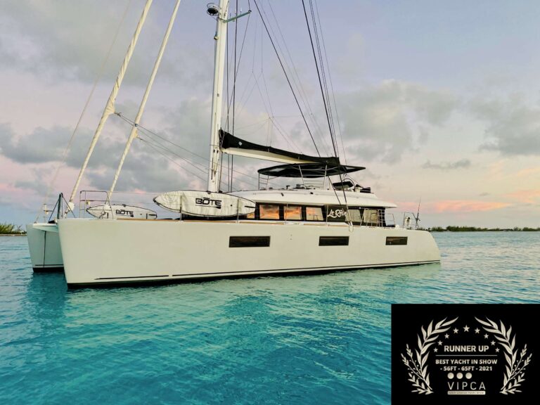 Charter Catamaran LE REVE Accommodates 6 guests in 3 cabins. All Inclusive week charters in the BVI starting at $42,000. Captain & Chef Onboard.