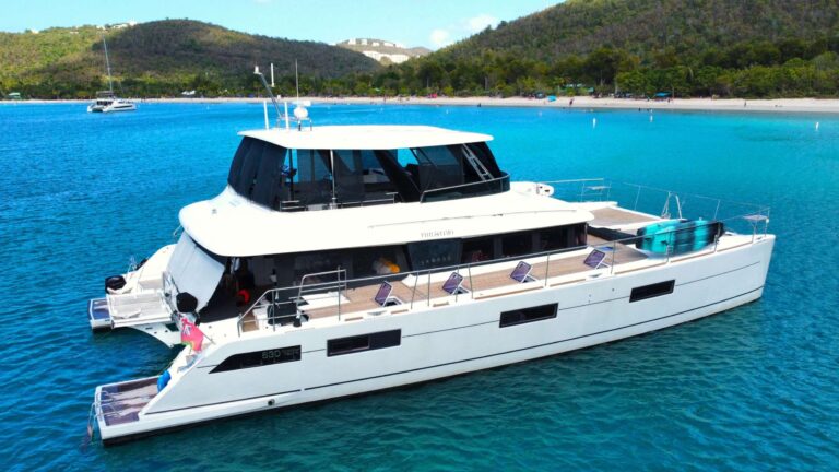 Charter Catamaran PHILOTIMO Accommodates 6 guests in 3 cabins. All Inclusive week charters in the BVI starting at $32,000. Captain & Chef Onboard.