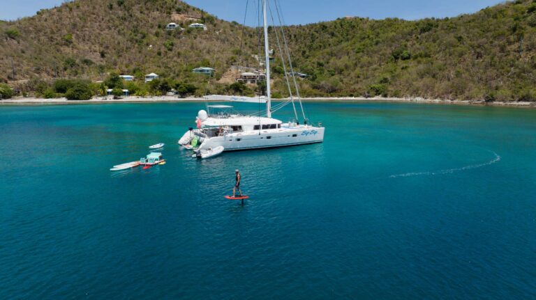Charter Catamaran SIP SIP Accommodates 6 guests in 3 cabins. All Inclusive week charters in the BVI starting at $34,500. Captain & Chef Onboard.