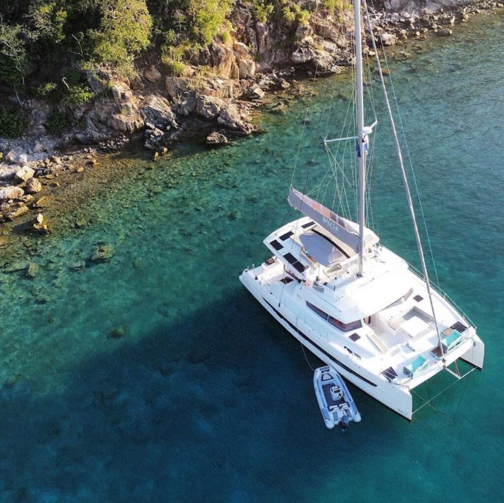 Charter Catamaran LEGASEA Accommodates 10 guests in 5 cabins. All Inclusive week charters in the BVI starting at $28,000. Captain & Chef Onboard.